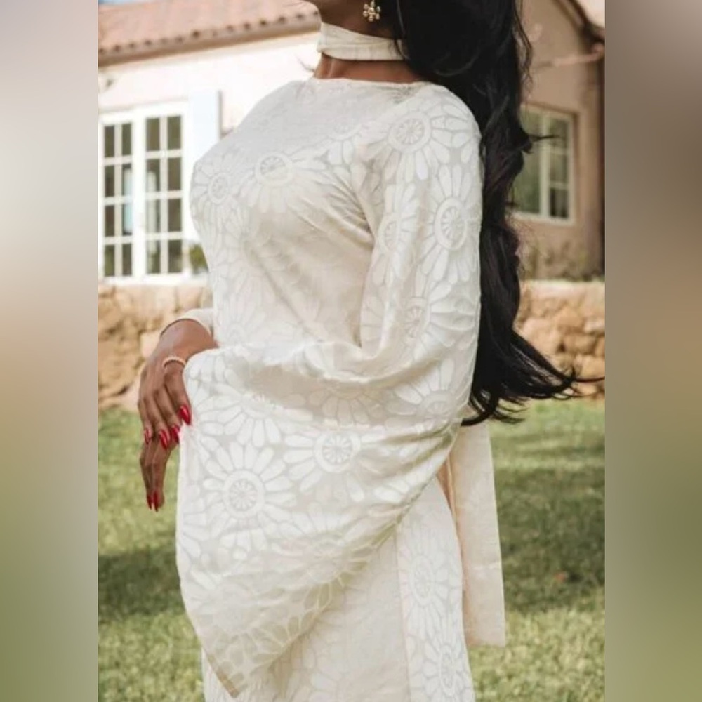 Show Me Your Mumu - Sarah Dress ~ Cream Daisy Burnout dress size 2X - Picture 3 of 5